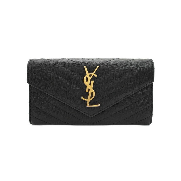 Saint Laurent PARIS Monogram Wallet Bifold Long Flap - Picture 1 of 8
